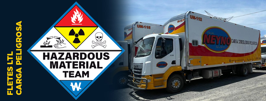 Transporte de materiales peligrosos Hazmat en carga LTL en México